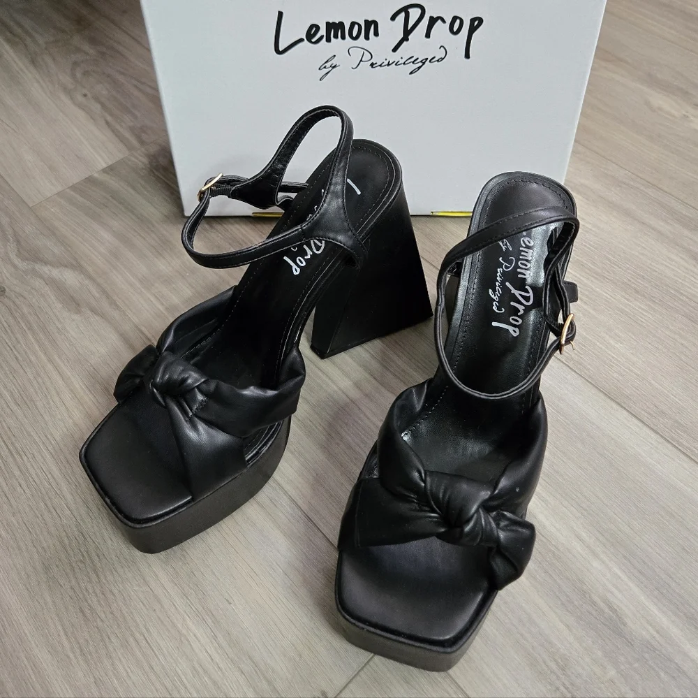 Lemon Drop By Privileged Hiner Platform Heels - Picture 4 of 11